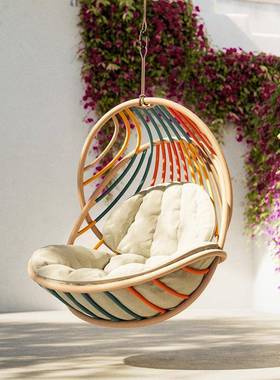 户外约客厅吊椅吊ABW篮藤椅秋摇千室内阳台懒网红简人鸟巢椅子篮