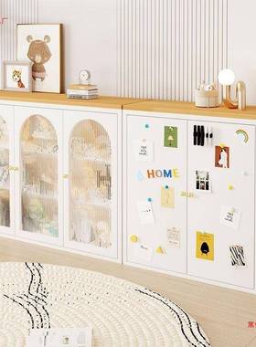 钢制铁艺书柜式约家用展示柜现代简置物物柜客厅防尘储柜收法ZIT