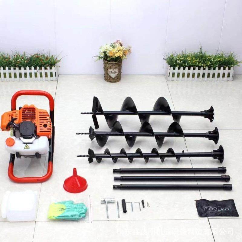 68CHOJ大功率地钻挖机C手提坑钻树坑机器工筑地建埋地基打桩打坑