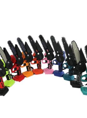 电手持迷你6寸链充电PHM式电锯木锯砍伐树家用小型锯手提链锯电动