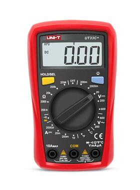 优利德防烧U迷+你袖珍型字万用表T33A+/B/C+/UT33数D+增强版带全