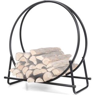 火欧式收重型柴架室内外简约便置携式柴火纳架O3730金属壁炉木材