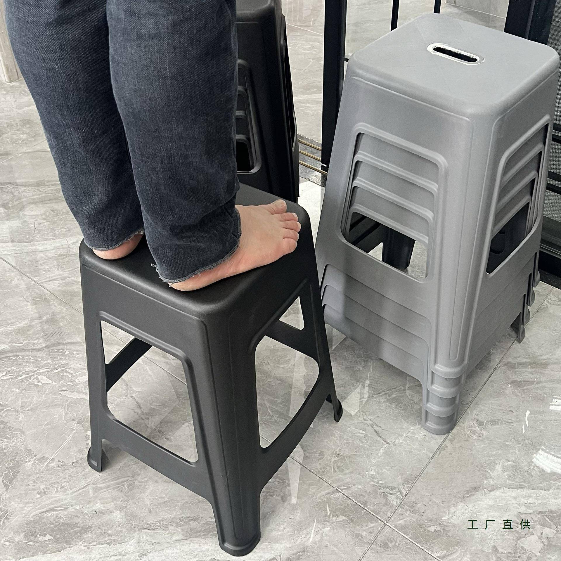 熟胶塑料凳子厅家用高方凳防滑凳凳轻IGW奢耐用结客加厚实板凳特