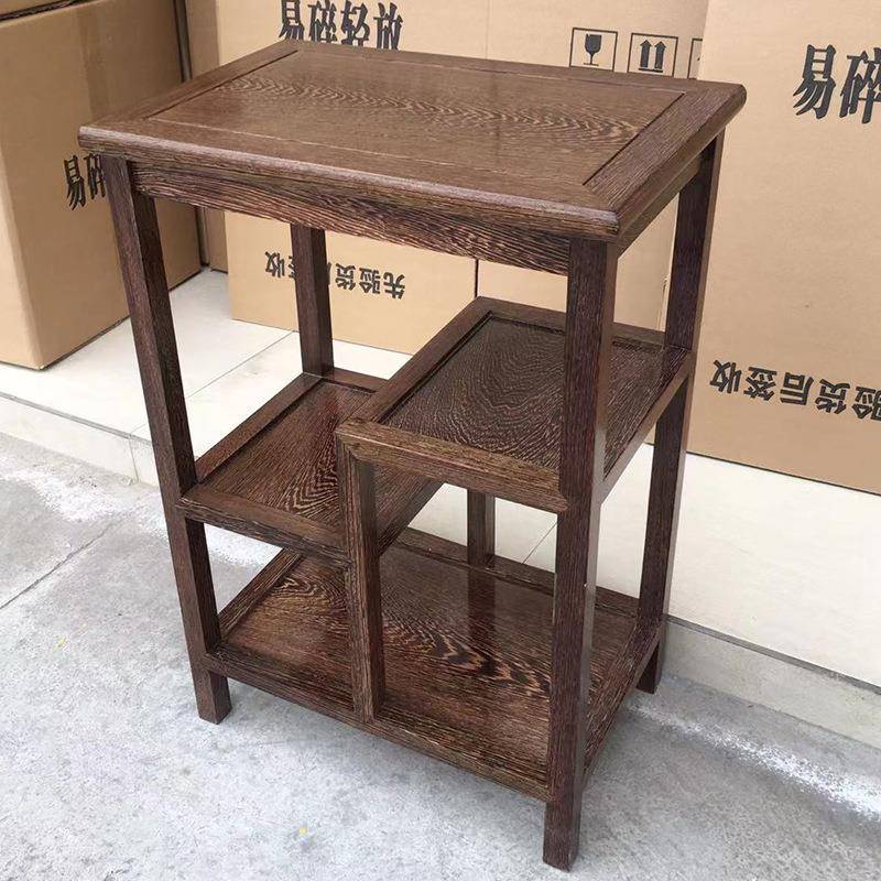 9U翅木茶几边几鸡茶边柜鸡翅木茶中式花梨茶架物实木鸡翅木小茶桌