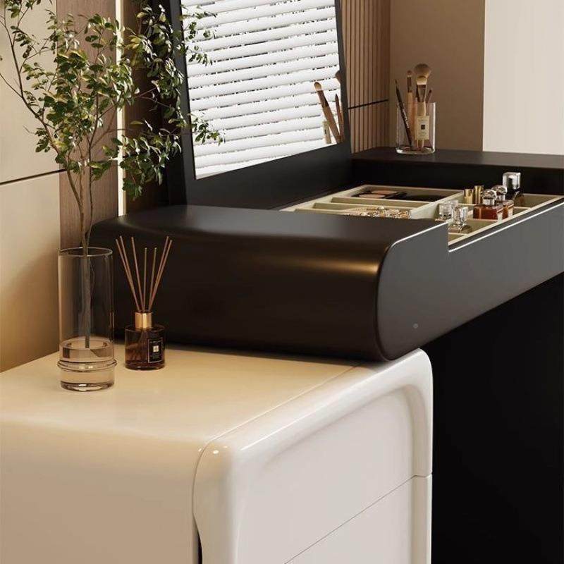 汐木家代具2025百搭熊猫色CSM百搭梳妆台斗柜一体现简约风化轻奢