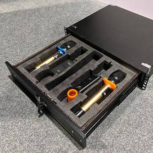 带19寸U抽屉适合UABS航锁空箱话筒机柜23实木76818麦克风接收器工