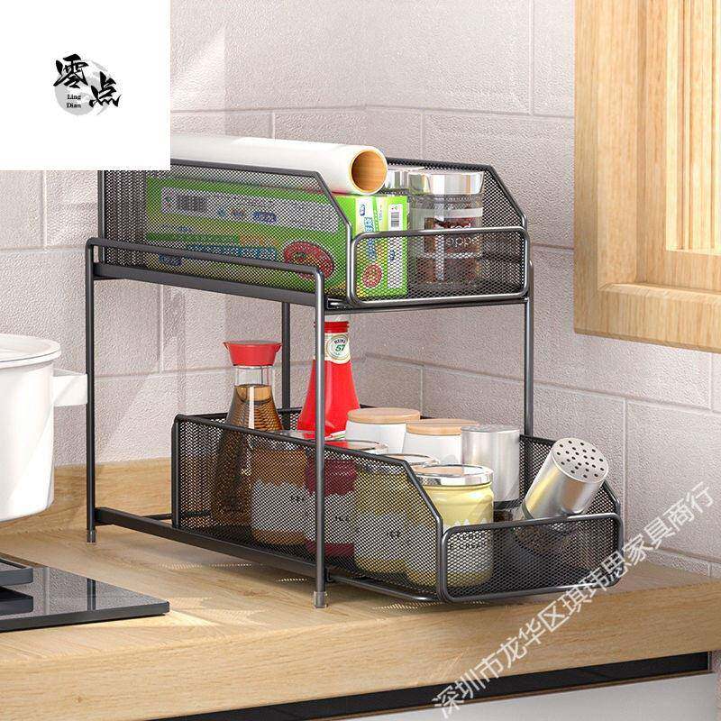 抽拉置物架厨房下无品牌/水多功能柜内置层架台浴室下可抽式屉收