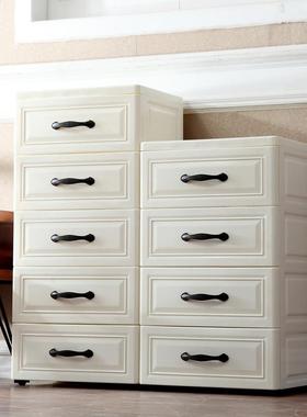 欧式纳大童号加厚抽屉式收柜塑料儿衣柜宝宝QNR储物柜儿衣物整理