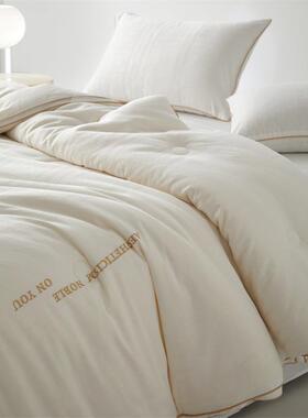 AZHL73-Td母婴冬秋被纯棉提花55%大豆纤维类被子被芯母二合一子被