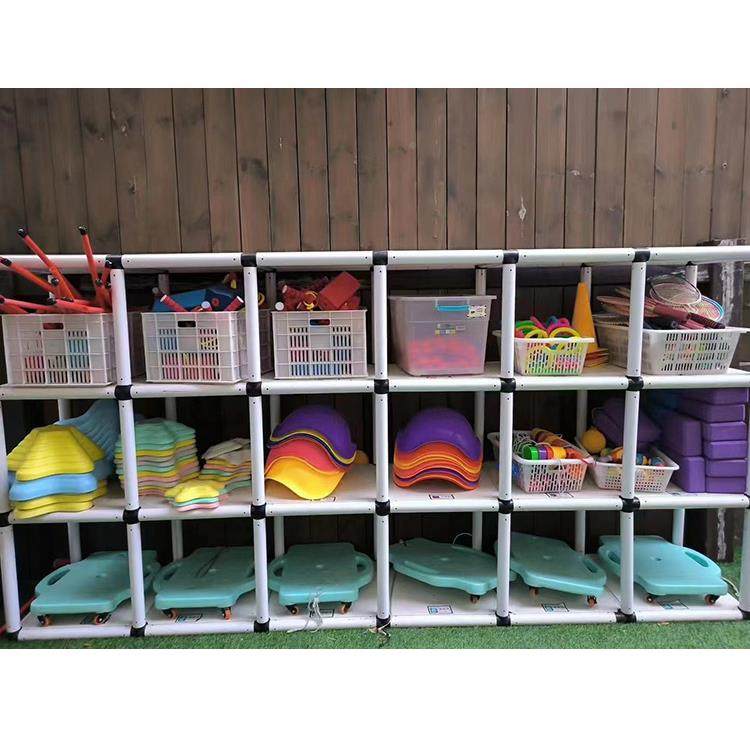幼儿园移储柜户外儿童玩具纳收架子积木无品牌/动储物物柜车子架