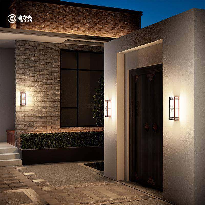 水户外壁灯防别墅明墙大门灯不锈钢新中SFG式室外庭院门柱围大门