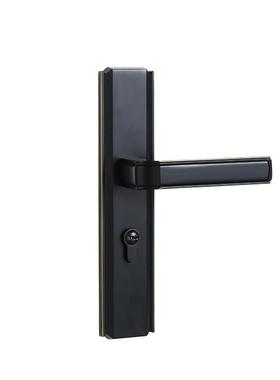 厂家直销美式黑色卧房门执手室锁CEM现约代简实木门锁具静音内室