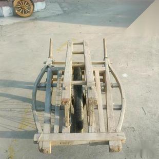 老式手推老物件俗车怀老民式独轮车农家院民间收藏旧装饰BCynCPSK