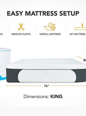 K厚ISIZENG四层记忆棉床垫透气冷却823凝胶记忆泡沫加床垫
