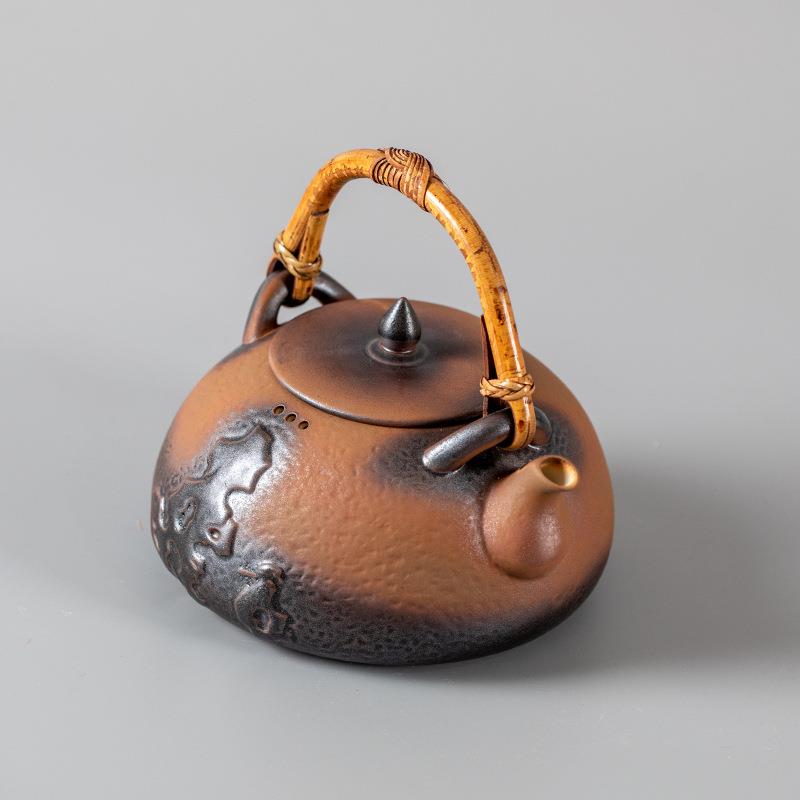 家用煮茶炉陶土壶68424700功夫烧壶窑变陶茶壶水耐高温瓷明火粱提