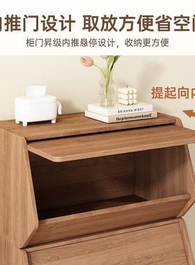 自由合质床EED柜儿童玩具收纳柜卧室小型矮书头柜木家用床边组置