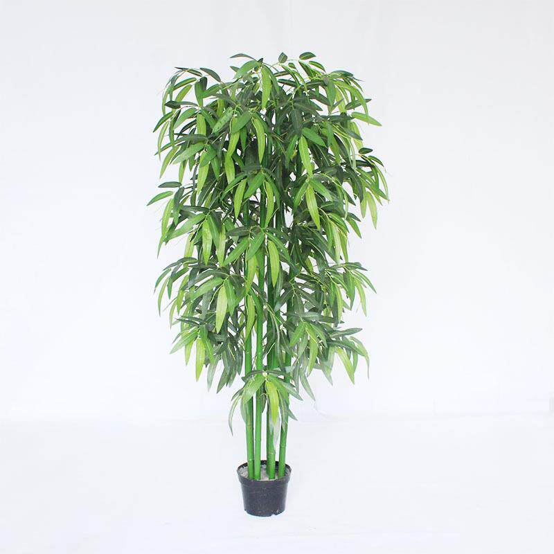 简风假竹子大无品牌/型约仿真植物盆栽厅落地室客竹内橱窗摆件装