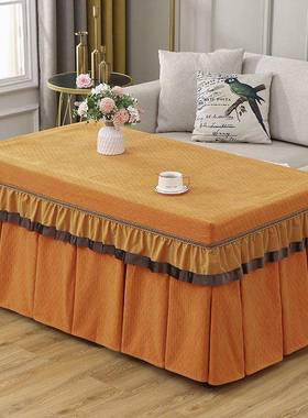 电炉罩火雪尼尔炉罩子时尚升降茶几罩套长方火罩j66512形烤烤火炉