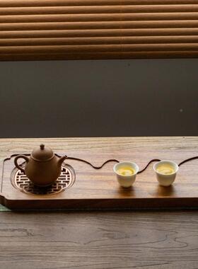 实茶盘胡14717木新中式家用排式小型干泡台木质客水木厅茶台干桃