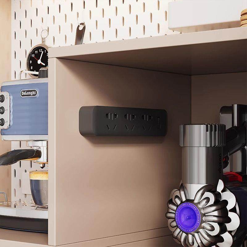 实餐吸边柜一体靠无品牌/墙高木石柜头科沃斯扫地机器人置物架尘