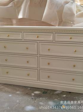 美式乡斗柜九斗柜客厅抽式边柜卧室收屉纳储物村ts-97895柜制作