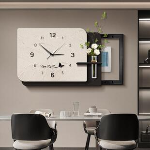 现代壁配电表箱装饰画带钟表时钟抽画SP-EC295象电箱电闸盒遮挡挂