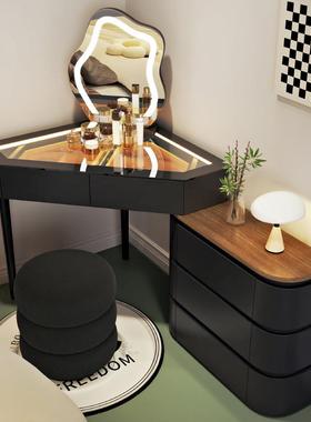 新实小户型转角梳木台三55838角斗款柜妆一体家用卧