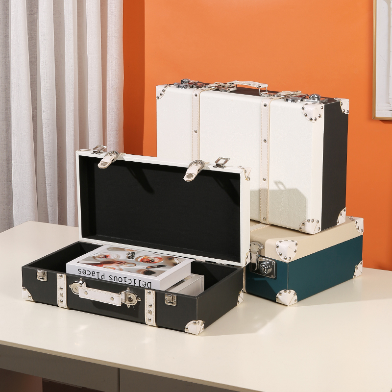 欧式手提木e箱子皮箱家用卧室大号储物收纳箱婚纱摄影道具橱窗摆