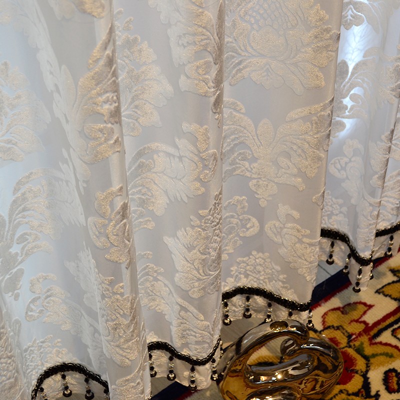 窗帘2021年新款纱帘透光不透人客厅卧室飘窗阳Q台欧式美式法式定