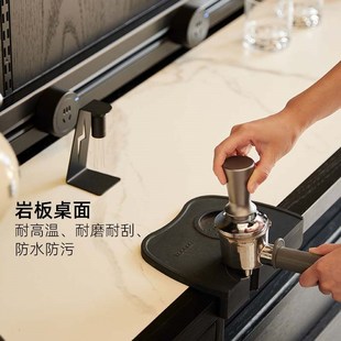 岩板餐边柜现代简约实木一体靠墙储物柜子餐厅高柜高级客厅置物柜