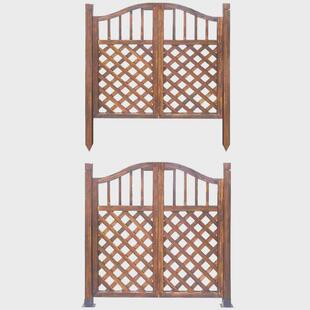 菜园庭院栅栏门小门庭院门单开门菜园子门定制门防腐木门花园门