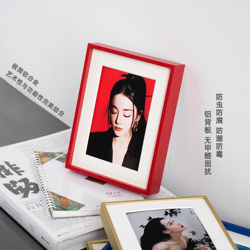 明星签名照无酸卡纸玻璃装裱保护相框定制极简铝合金防紫外线挂摆,家居饰品,相框/画框,淘宝优惠券,粉丝福利购,淘宝优惠卷