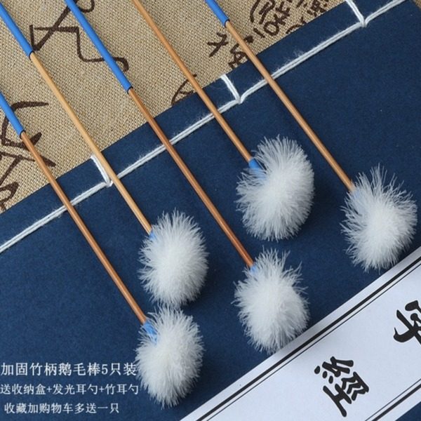 竹柄鹅毛棒 扬州采耳毛毛工具 耳扒洁耳 掏耳朵 扫耳棒挠耳10根,家庭/个人清洁工具,耳勺,淘宝优惠券,粉丝福利购,淘宝优惠卷