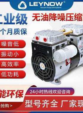 LP-1400C无油正压泵头牙科用低音设备空压机头小型空气压缩机