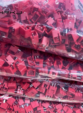 接插件xh2.54红色插件XH-2A彩色针座2.54mm 2p立式针座TJC3连接器