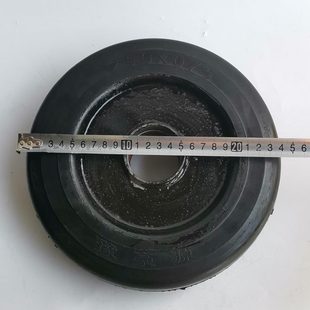 电动灰斗车平板车万向轮橡胶轮转向轮实心轮胎全车配件大全实心胎