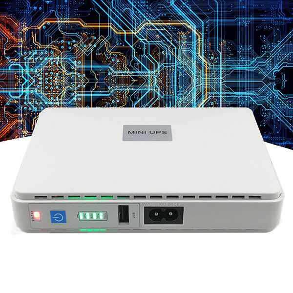 POE mini UPS不间断电源5v9v12v可调光猫路由器备用电源24V15VPOE