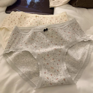10A抑菌加长裆A类婴儿棉女士纯棉内裤 女中腰女生全棉三角裤