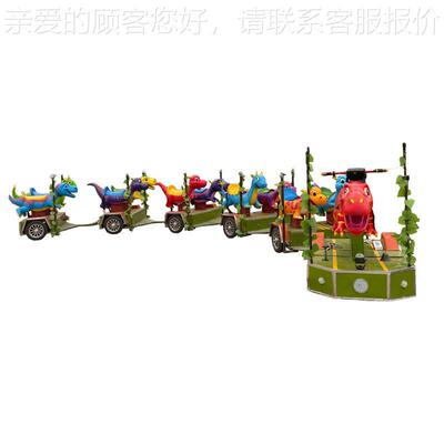 商场小火车恐龙观光电动摇摇车可坐人广场景区游乐园抖音同款火车