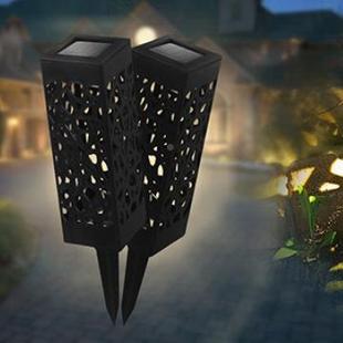 户镂空新款路径灯 坪外 引024路防水景观灯庭院插地 LED太阳能草