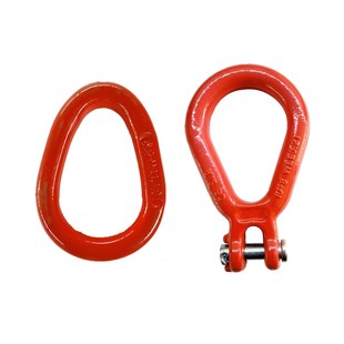 羊角梨形环起重链条吊环吊圈梨型环重型挂钩固定梨V形吊环穿链条