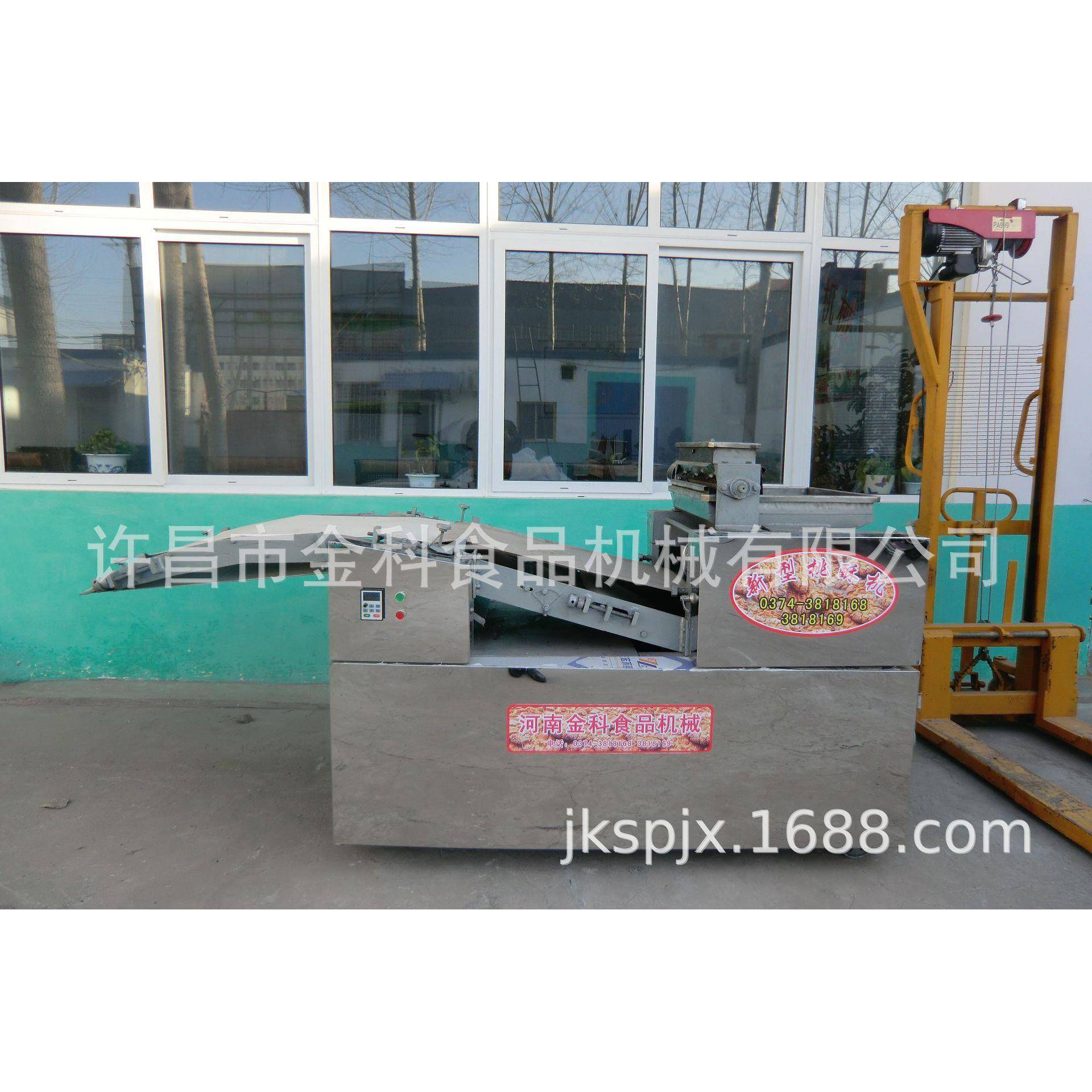 不锈钢食品机械600型网带式烤箱成型一体桃酥饼干机