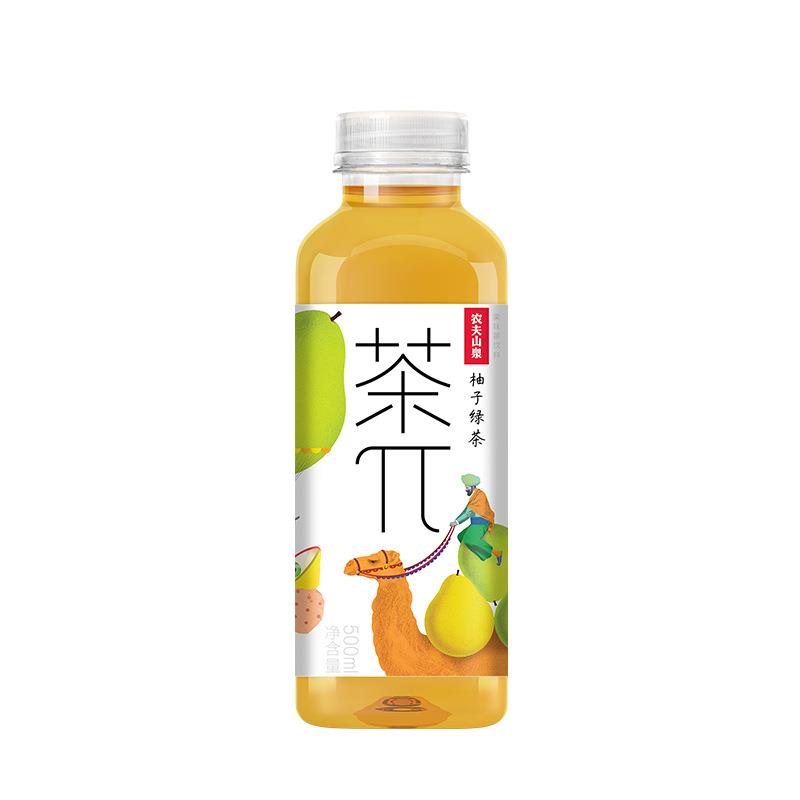 茶派蜜桃乌龙茶果汁茶饮料500ml/瓶整箱青提柚子绿茶茶π