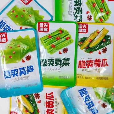舌尖洞庭脆爽贡菜黄瓜莴笋湖南特产下饭菜即食小包装速食小菜零食