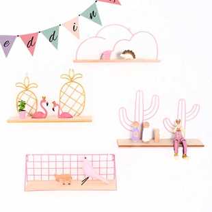 直销北欧铁艺仙人掌置物架 饰壁挂墙饰挂饰 家居办公房间装