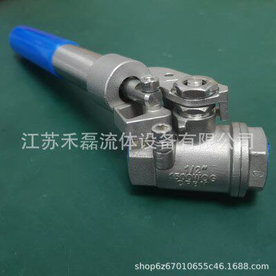 CF8M2分3自动复位球阀螺纹NPT3/4