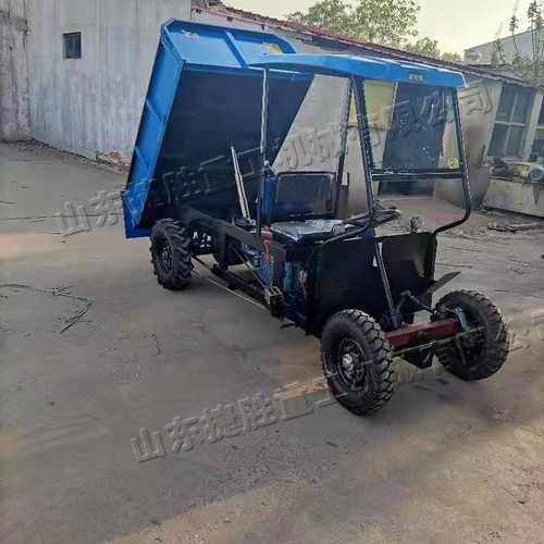 小型化四轮车 座驾式搬运用运输设备 工地用一体化柴油拉运车