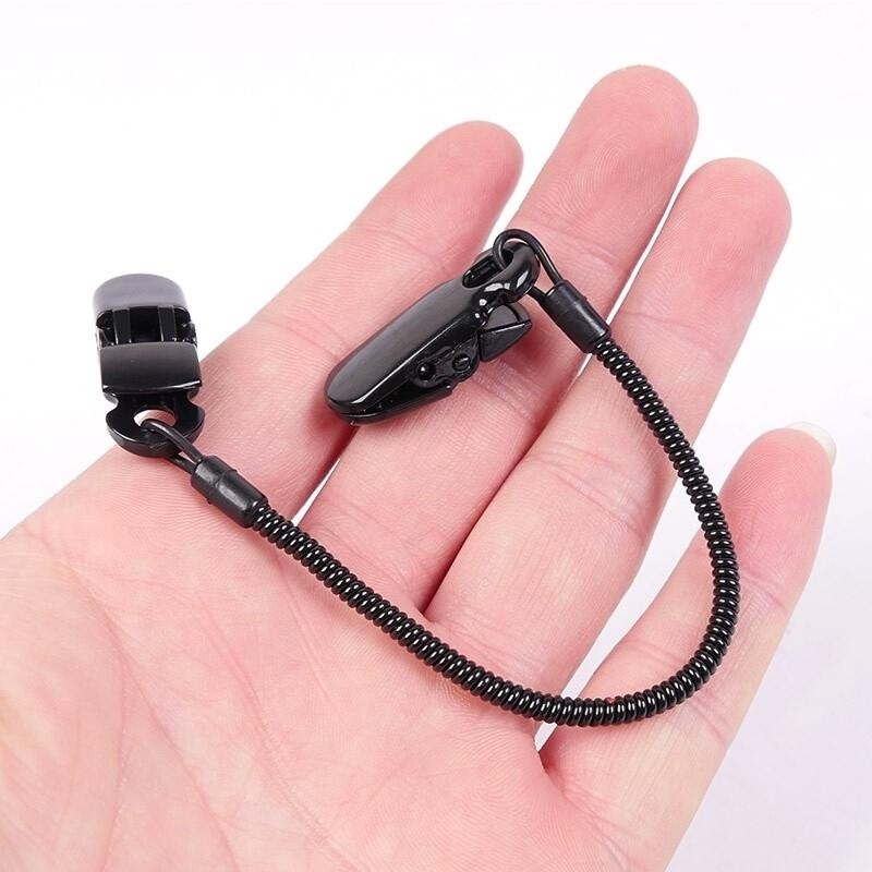 户外防风帽夹双龙头夹衣领防止被风刮掉帽子失手绳伸缩绳双头帽夹