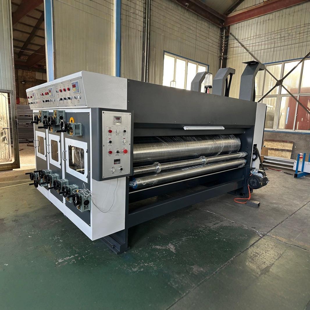 半自动双色印刷模切机纸箱厂生产设备瓦楞纸箱水墨印刷机