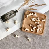 20个 盒原木实木工字钉软木板留言板毛毡板按钉大头针木质工字钉